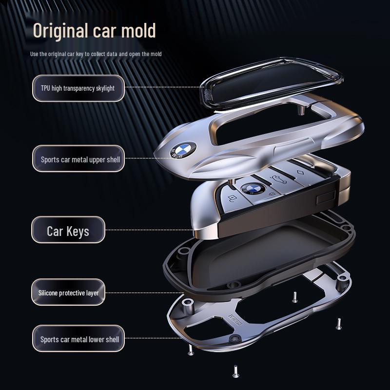 High-End Metal Key Case for BMW 1, 3, 5 Series (320Li, 525), & X4 - Unisex Design
