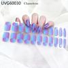 22tips Semi Cured Gel Design Aurora Nail Decoration Nail Polish Glitter Nail Sticker UV Lamp Nail Decal Waterproof Nail Stickers