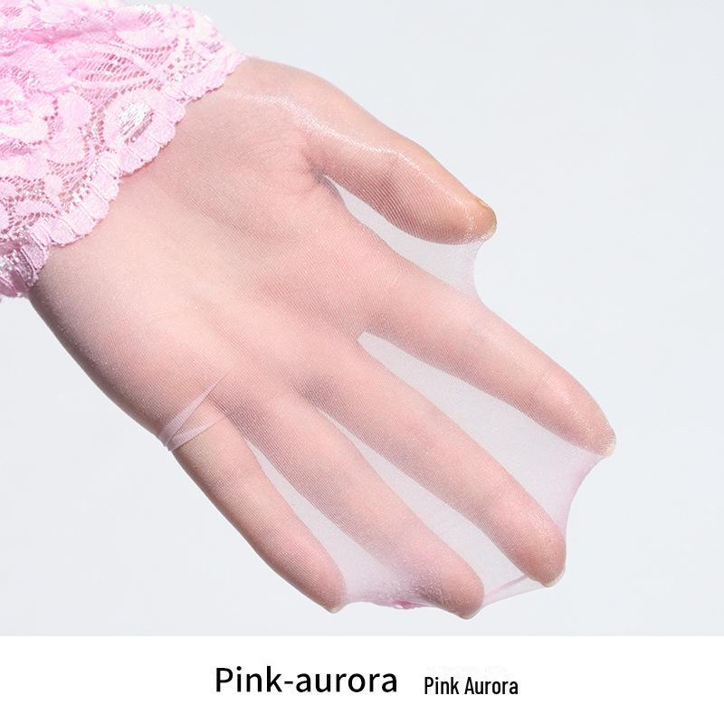 Little Matchmaker Lace One-Piece Sexy Open-Crotch Suspender Stockings with Half-Hip Design