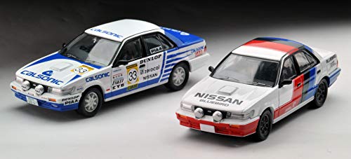 Tomica Limited Vintage Neo Maßstab 1/64 LV-N185b Nissan Bluebird SSS-R 1988 All Japan Rallye Meisterschaftsteam Calsonic Fertigmodell