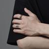 Adjustable Open Ring Men Women Vintage Geometric Totem Minimalist Statement