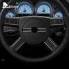 AIRSPEED Innenausstattung für Dodge Magnum Charger 2008 2009 2010 Auto Lenkradabdeckung Aufkleber Echte Kohlefaser Zubehör