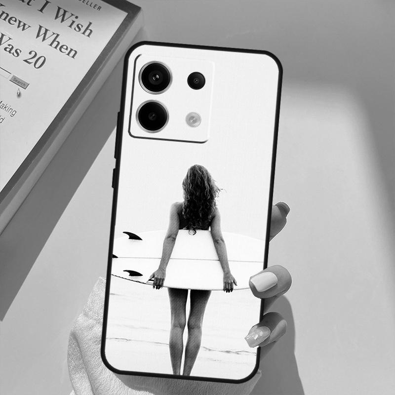 Surf Beachy Blue Summer Collage Funda For Xiaomi Redmi Note 14 13 10 11 12 15 Pro Plus Case For Redmi 15 14C 12C 10C 13C 15C