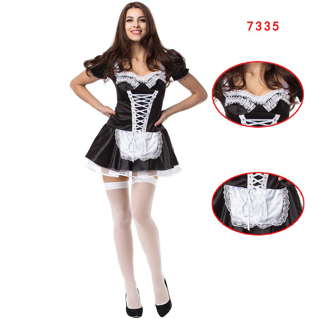 6 Anime cos costume maid costume stage performance costume sexy lingerie cosplay maid costume game uniform
