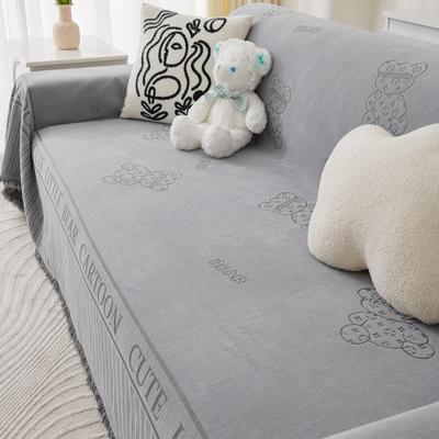 Cream White Sofa Cover Cloth Ins Style One Piece Sofa Cover Full Covered Lazy Dustproof Sofa Cover Towel