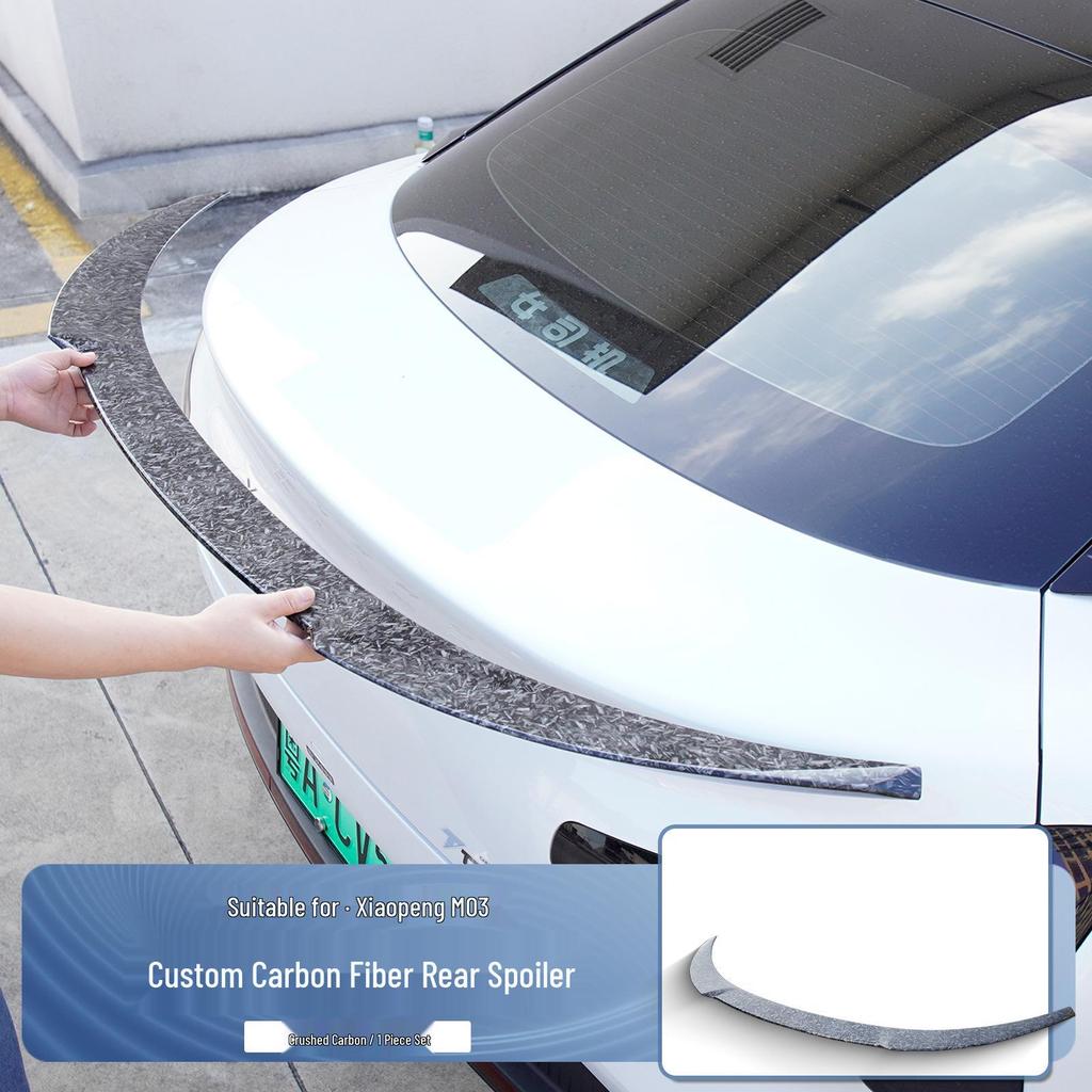 Compatible with XPeng MONA M03: Sports Rear Wing, Blade Spoiler Upgrade, and Exterior Modification Accessories.