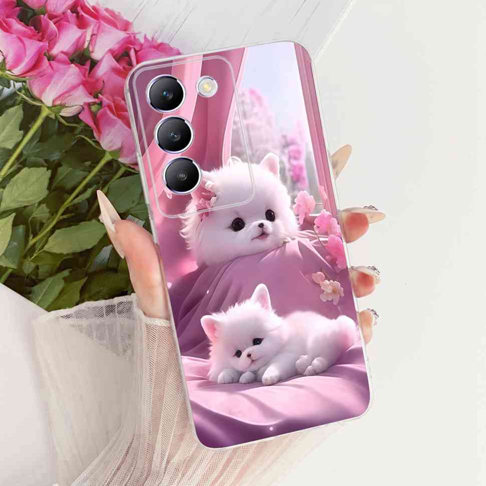 For Vivo Y100 IDN 5G Case New Fashion Painted Cover Silicone Soft TPU Fundas For Vivo Y200e Y 200E 100 Phone Case Coque