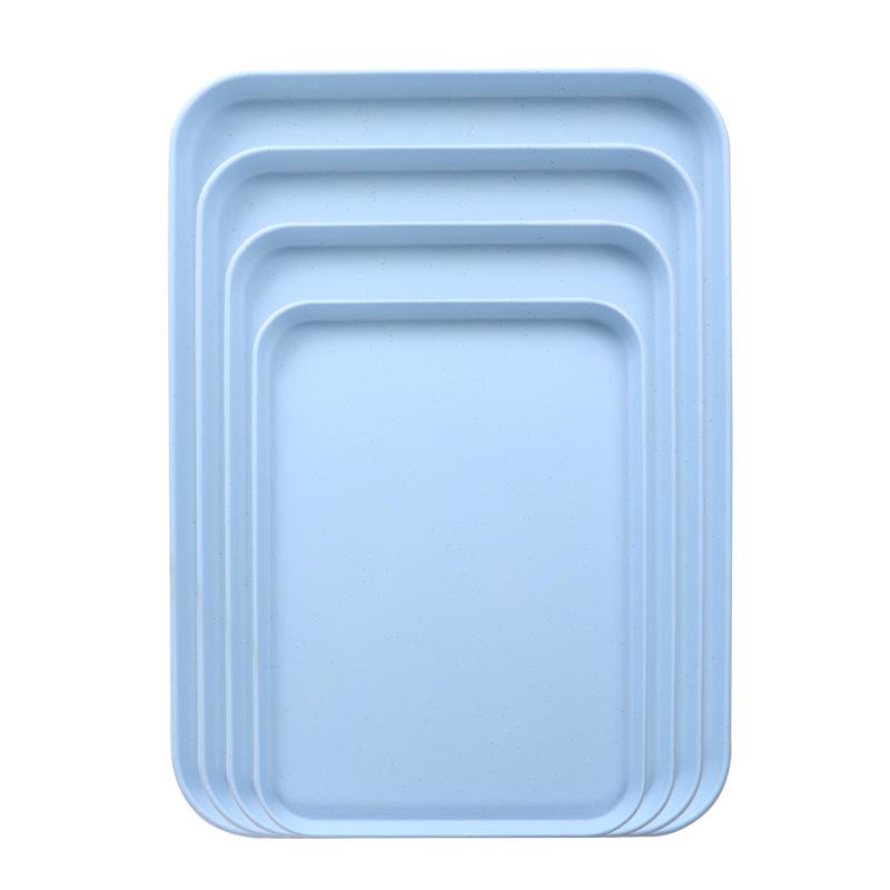 Plateau Rectangulaire en Paille de Blé pour la Maison, l'Hôtel ou le Restaurant - Idéal pour le Thé, les Collations et les Desserts