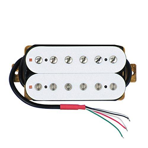 FLEOR Electric Guitar Humbucker Pickup Double Coil Guitar Bridge Pickup & Neck Pickup Set - White