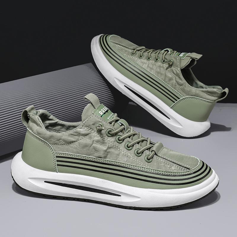 

Модная мужская повседневная обувь, дышащая легкая спортивная обувь из ткани Ice Silk, удобные мужские кроссовки для ходьбы Zapatos Deportivos 39 зелёный