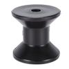 3 Zoll Bootsanhängerrolle Hohe Elastizität TPU 14mm Achse Schwarze Bugrolle Verschleißfest Stoßfest