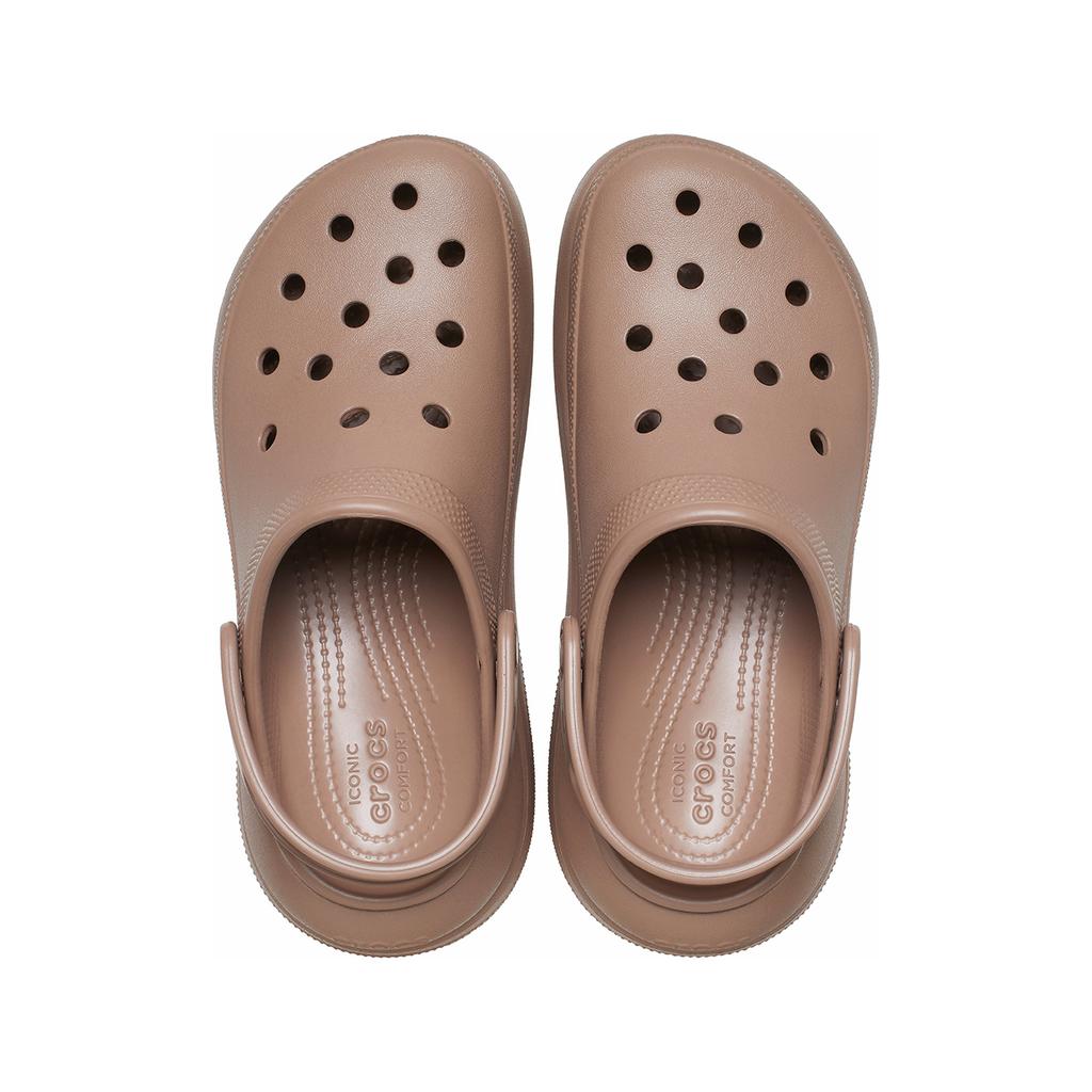 Crocs Eva Puff Thick Sole Clogs Unisex Footwear Latte 207521-2Q9