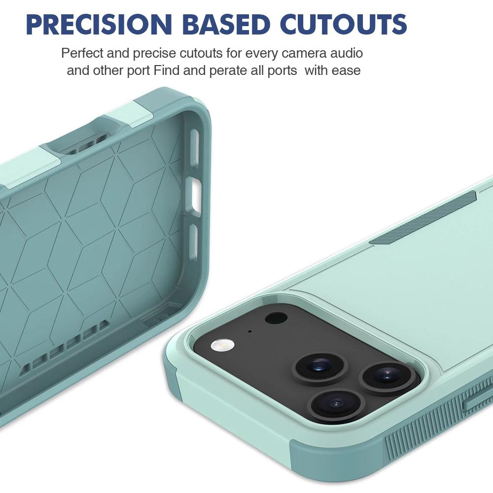 High Quality Armor Shockproof Defender Commuster Phone Case for IPhone 17 Pro Max Air PC TPU Anti Shock Hybrid Rugged Protect Back Cover
