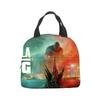 Godzilla Vs Kong Anime Lunch Bento Insulation Tote Bag Godzilla Vs King Kong Hand Ice Bag