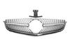 Передняя решетка Diamond Silver (для C63) 2012-2015 для Mercedes C-class W204
