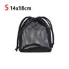 New Dopamine Color Cosmetic Bag Mesh Drawstring Storage Bag Breathable Large Capacity Lazy Toiletries Bag