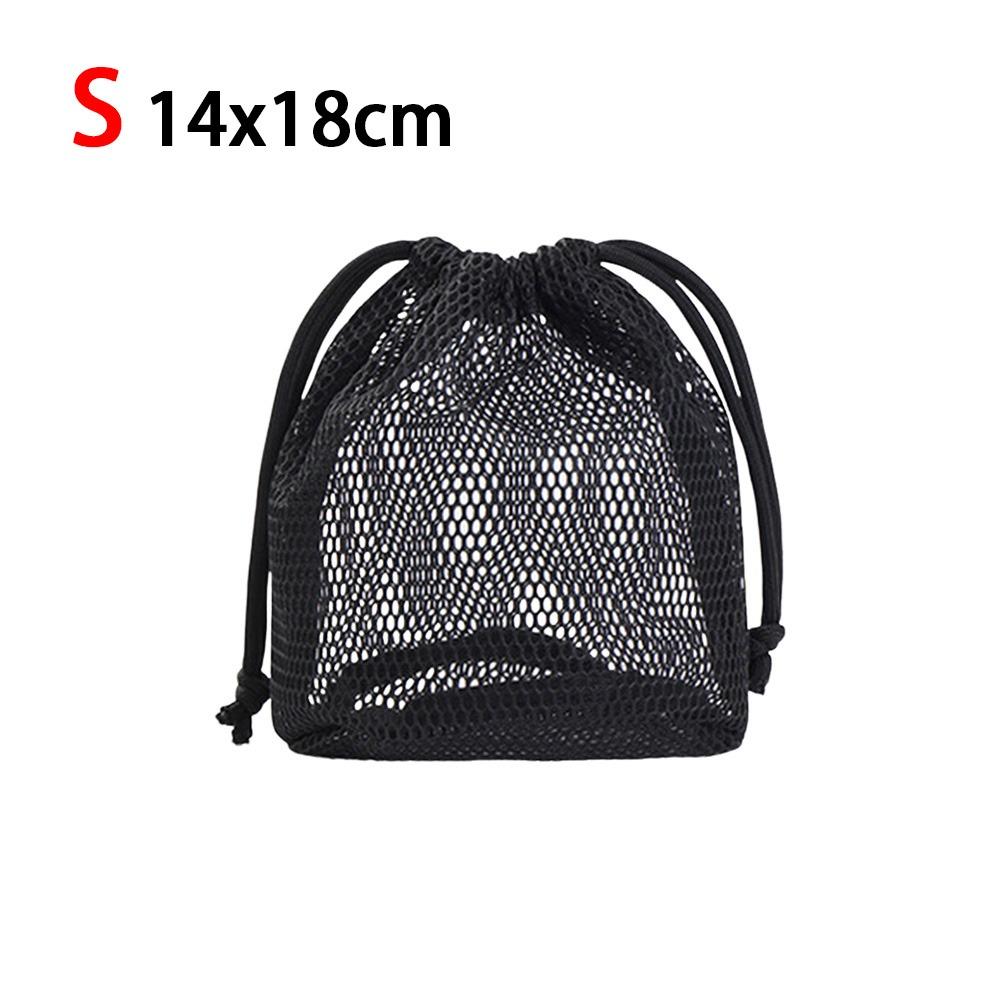 

New Dopamine Color Cosmetic Bag Mesh Drawstring Storage Bag Breathable Large Capacity Lazy Toiletries Bag