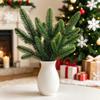 Plastic Material Artificial Christmas Picks 15Pcs Pinecone Embellishments  DIY Christmas Decoration