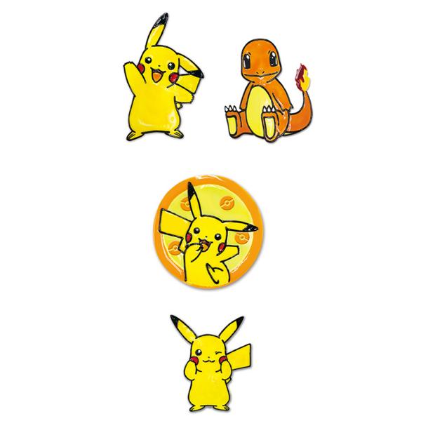 Paper Kingdom Pokemon Glass Art 10.5ml X 6 Colors, 1 Set, Mixed Colors Korean Popular Toys