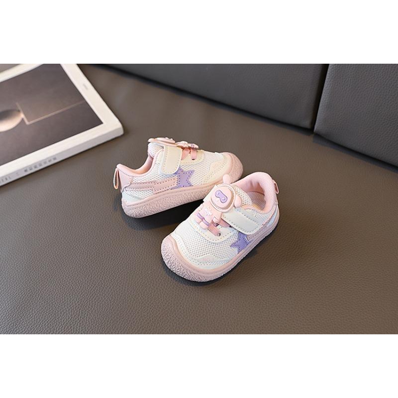 Baby Toddler Shoes Spring New Mesh Breathable Boys and Girls Baby Soft-soled Sports Shoes Korean Version Children's Single Shoes Light Up