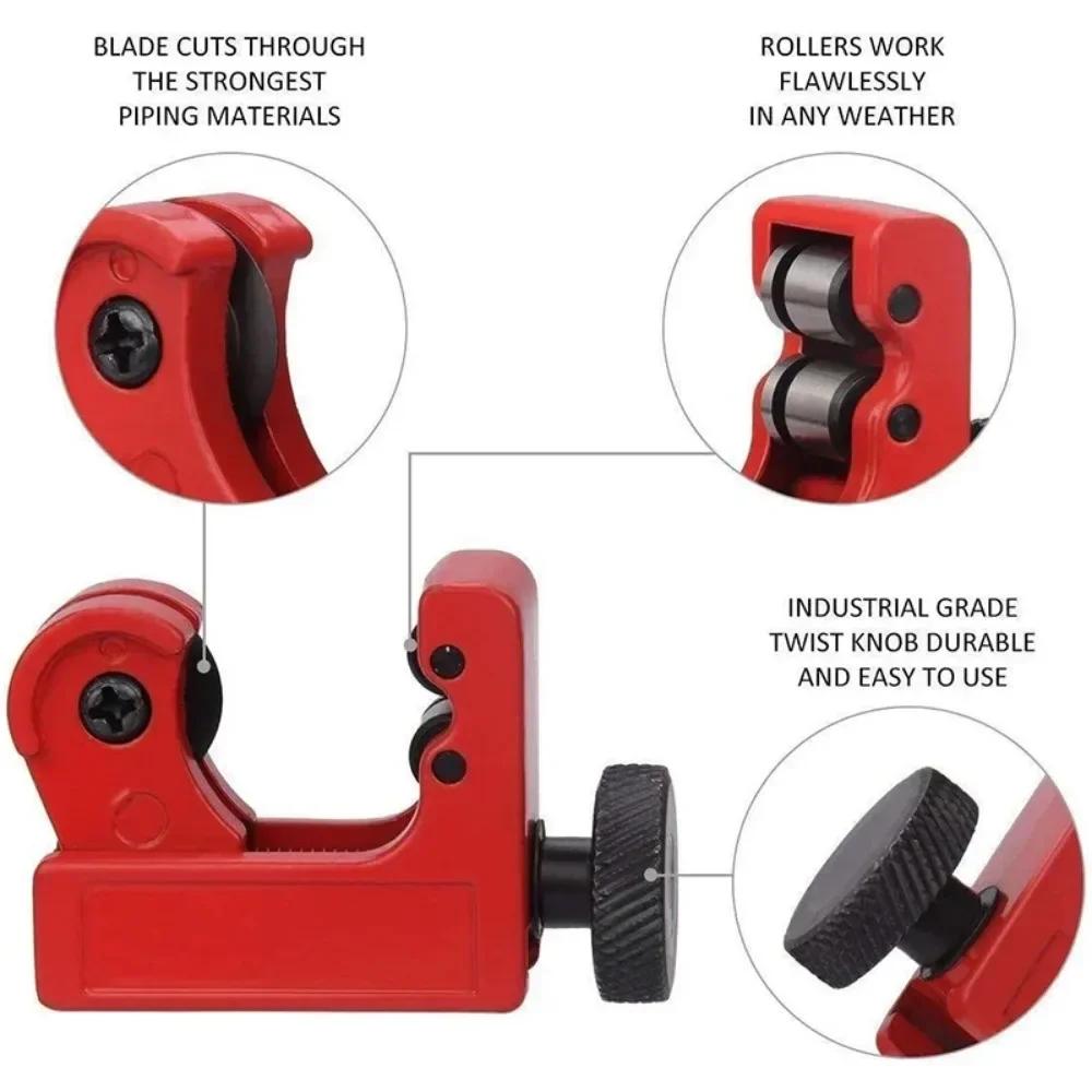 Mini Alloy Steel Pipe Tubing Cutter for 1 8 to 7 8 Inch OD Copper Brass Aluminum Cutting Tool