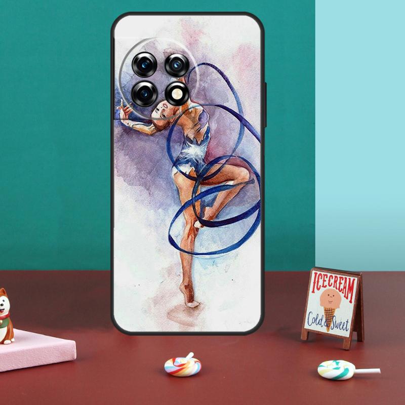 Gymnastics Oil Painting For OnePlus 13R 12R 10R 13T 10T 8T 11 12 13 15 Case For OnePlus Nord 5 CE 2 3 4 Lite N20 N30