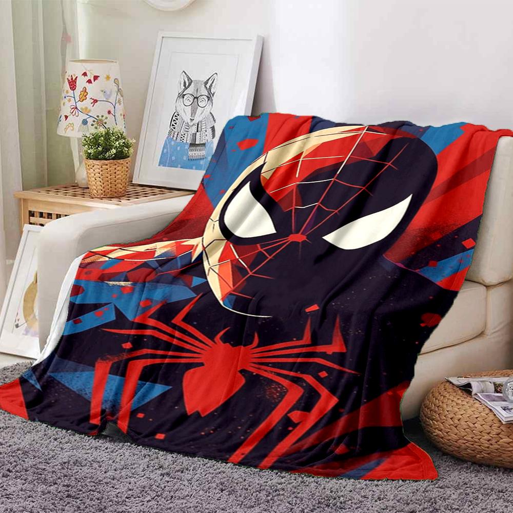Spiderman Spiderverse Blanket Soft Throw Blanket For Home Bedroom Bed Sofa Travel Office Solid Christmas Blanket