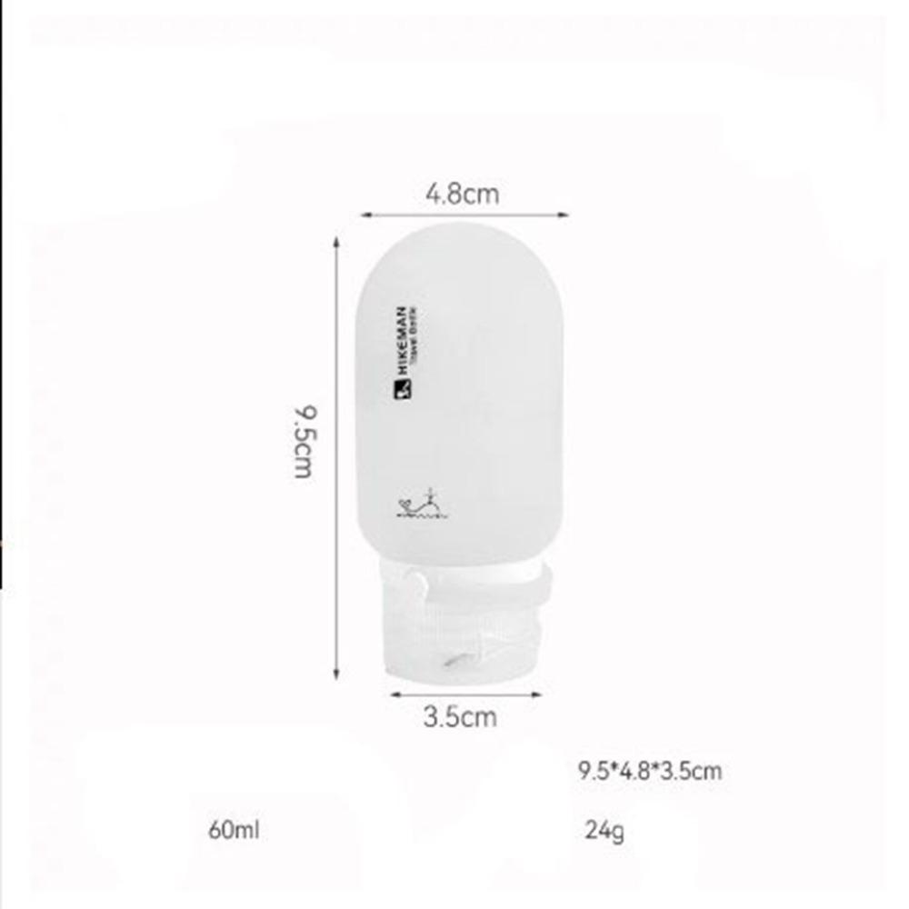 

60ml Leak Proof Refillable Bottle Plastic Travel Refillable Silicone Bottle Kit прозорий