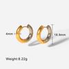  Stainless Steel Classic Circle High Quality Earrings Prevent Allergy Minimalist Versatile Temperament Jewelry