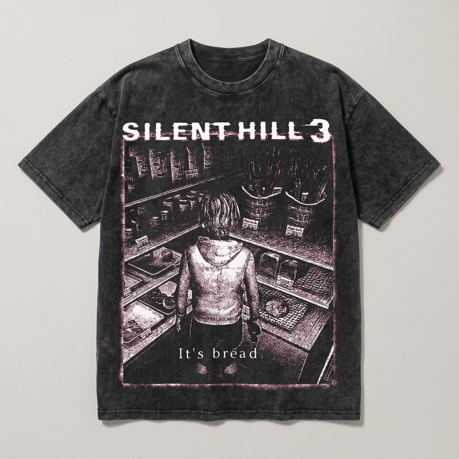 Silent Hill 3 It s Bread T-Shirt | Silent Hill Shirt | Heather Mason Graphic Tee | Vintage Gamer Streetwear | Horror Video Game Meme Gift XL