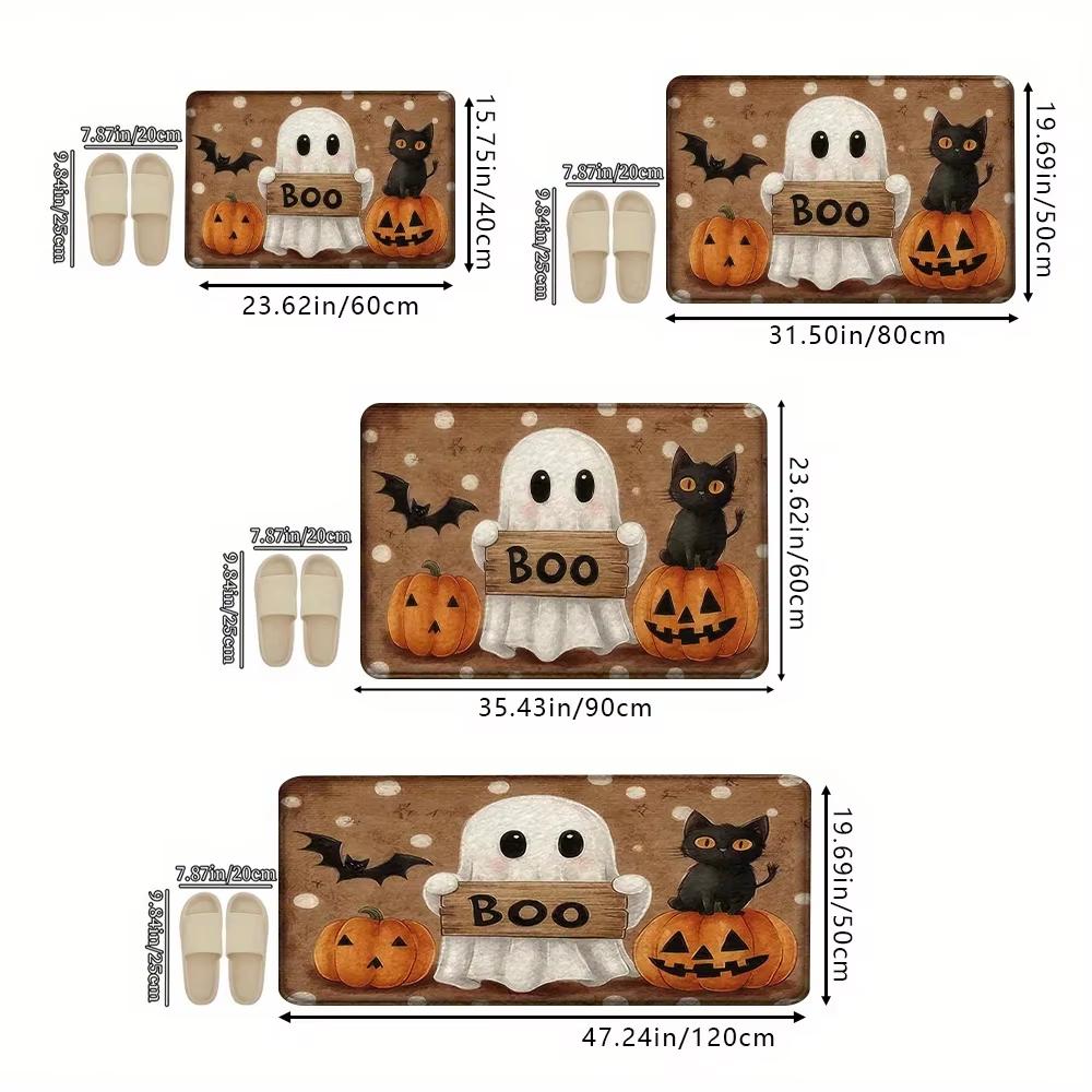 Halloween Pumpkin Ghost Carpet Kitchen Rug Bathroom Carpet For Live Room Sofa Carpet Doormat Rmat Bedside Rugs Home Decor