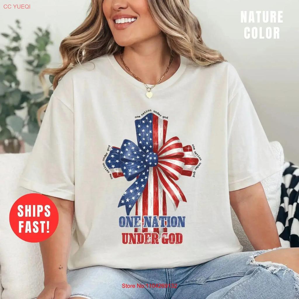 Patriotic T Shirt Stars And Stripes For Fourth Of July God Bless America Print Independence Day Usa Pride Casual Top Vintage