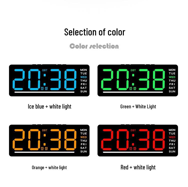 Multifunction LED Digital Alarm Clock - Silent, Simple Design for Kids' Bedside