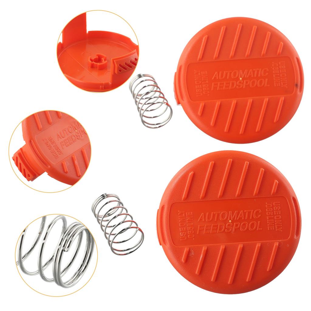 Spool Cover Cap Kit 2 pcs for Black and Decker Reflex GLC2000 GLC2500L GLC2500NM GLC3000 GLC3630L20 GLC3630L20 GB