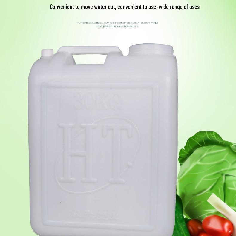 Large-Capacity Food-Grade Plastic Water Storage Bucket with Handle and Lid