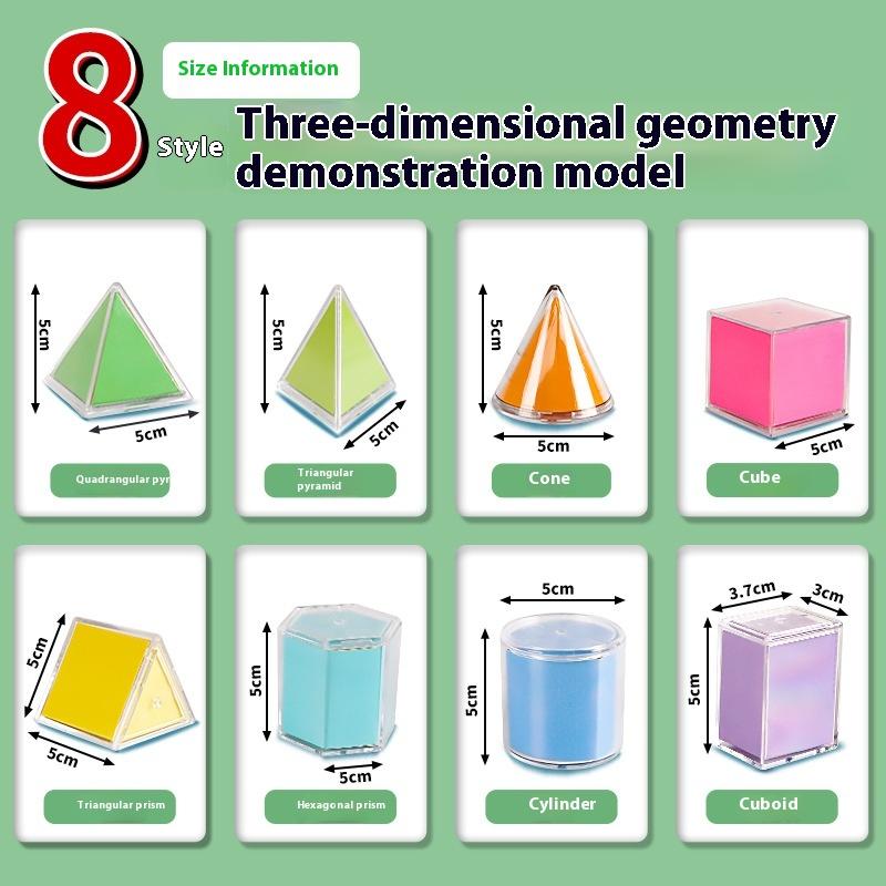 1 Set Stem Education Teaching Kits Geometry Demonstration Models Spatial Structure Visualization Tools
