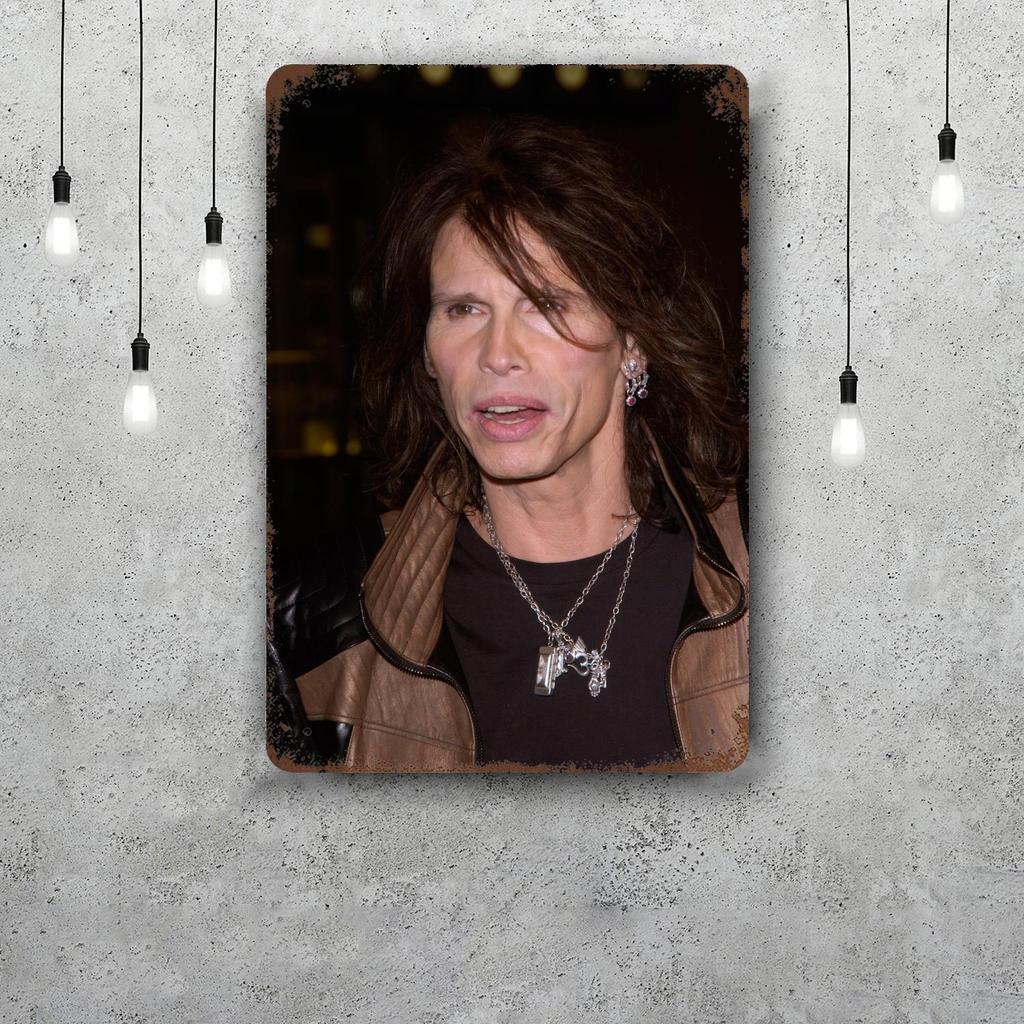 Steven Tyler Funny Bar Metal Sign Retro Plaque Vintage Sign Alcohol Drinker Pub Club Man Cave Kitchen Wall Decoration