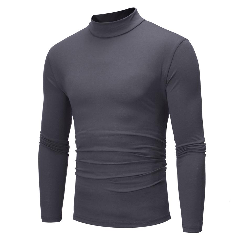Cotton Men Long sleeve T-shirt Winter 