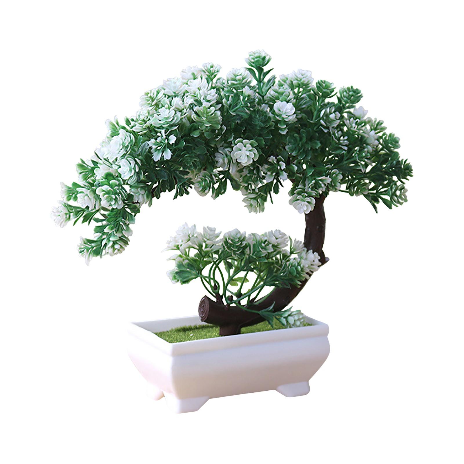 

Имитация зеленого растения, украшения в горшках, комбинированные растения, украшения для рабочего стола в помещении, имитация искусственного цветка, растения бонсай One Size белый