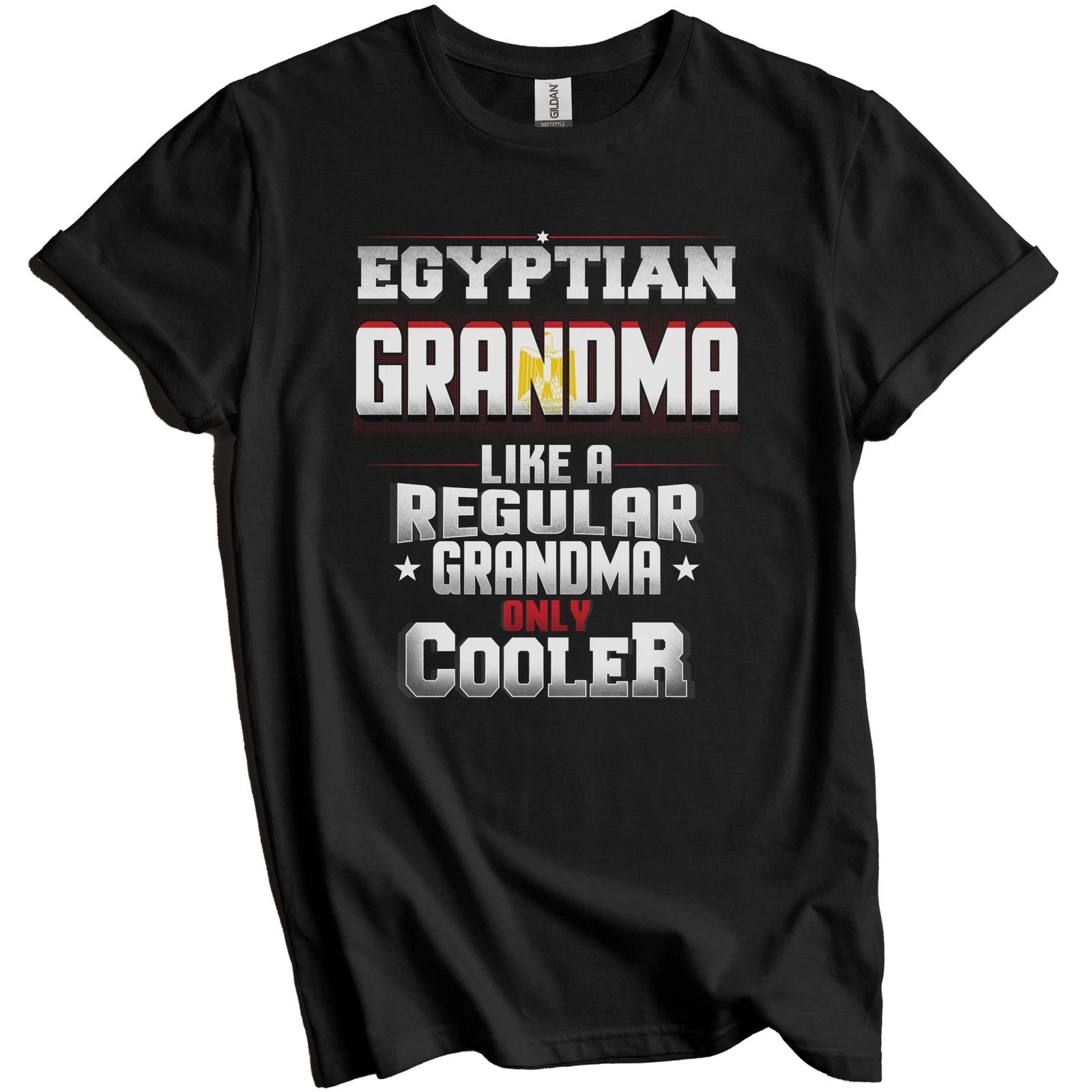

Egyptian Grandma Regular Grandma Only Cooler Shirt Funny Egypt Grandparent Gift S