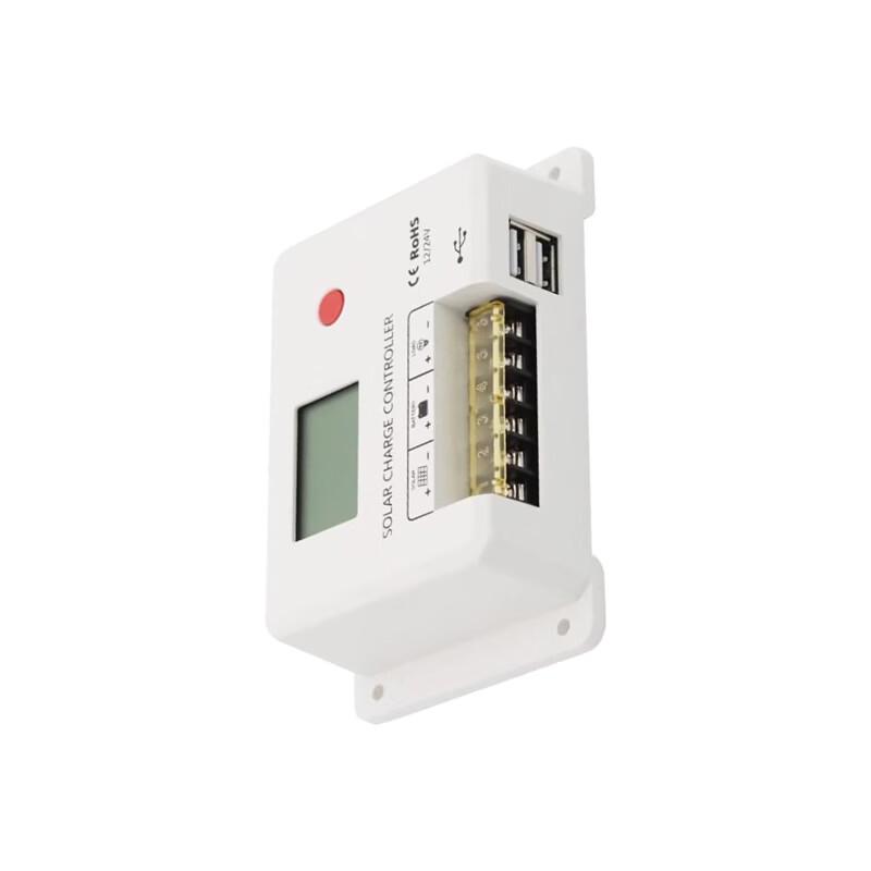 SRNE 12V/24V 20A Solar Charge Controller with Dual USB