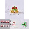 Adorable Mini Christmas Ornaments Featuring Resin Santa And Snowman Micro Landscapes