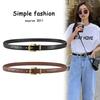Belt Women'S Leather Decorative Casual Suit With Jeans Retro Real Cowhide Thin Belt