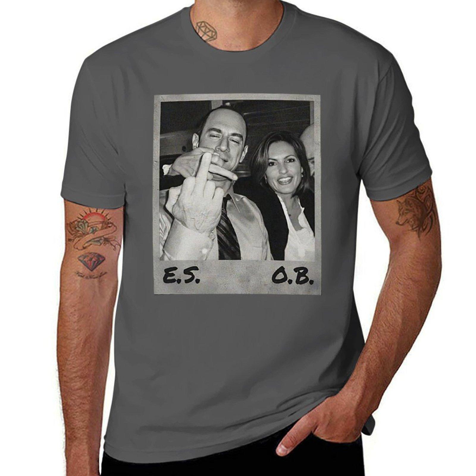 

Elliot Stabler And Olivia Benson T-Shirt t shirts for man graphic tees man t shirts for men casual T-Shirt 4XL