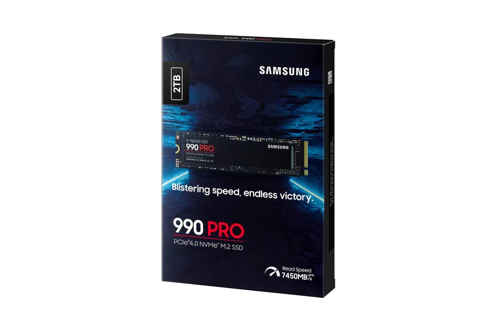 Samsung 990 PRO 2TB M.2 2280 PCIe 4.0 x4 NVMe SSD (7450/6900 MB/s)