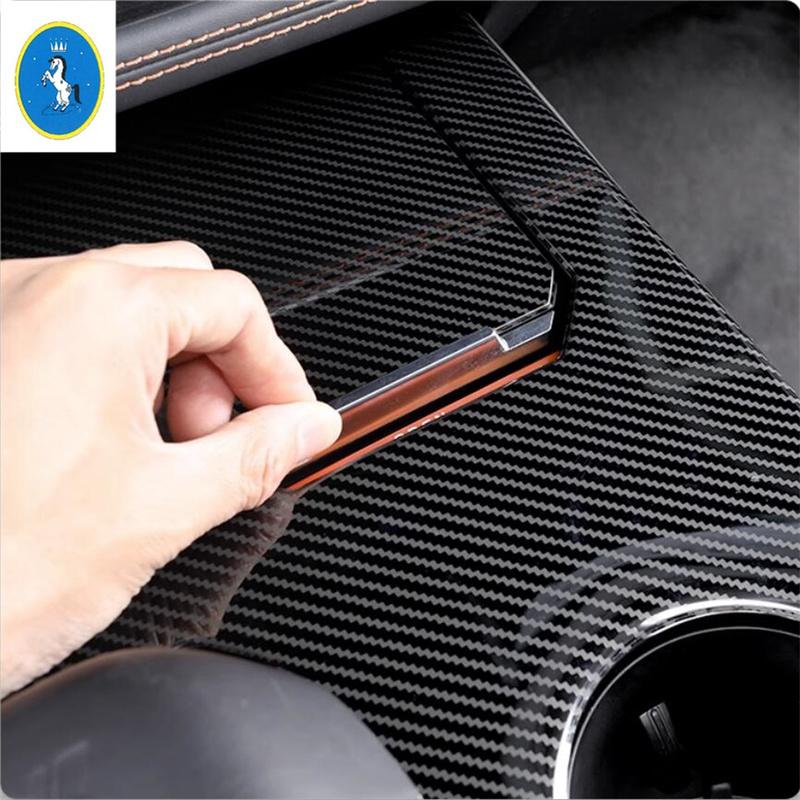 Carbon Fiber Auto Glove Storage Box / Gear Shift Box / AC Vent Outlet Cover Trim Accessories For Changan UNI-K UNIK  - 2024