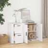 820996 vidaXL Buffet White 100x33x59.5 Cm Engineered Wood