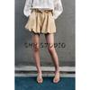Summer New Product Women's Clothes French Linen Blended Balloon Style Mid Waist Shorts 2712737 2712612