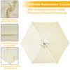 Waterproof Replacement Umbrella Cloth 2/3M Patio Parasol Cover UV-Anti Canopy Cover Replacement Parasol Cover for Balcony Garden