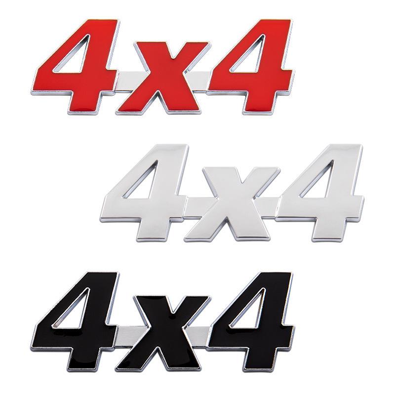 Offroad 4X4 Metallkarosserie 3D Stereo Logo Außenaufkleber für Heckdekoration